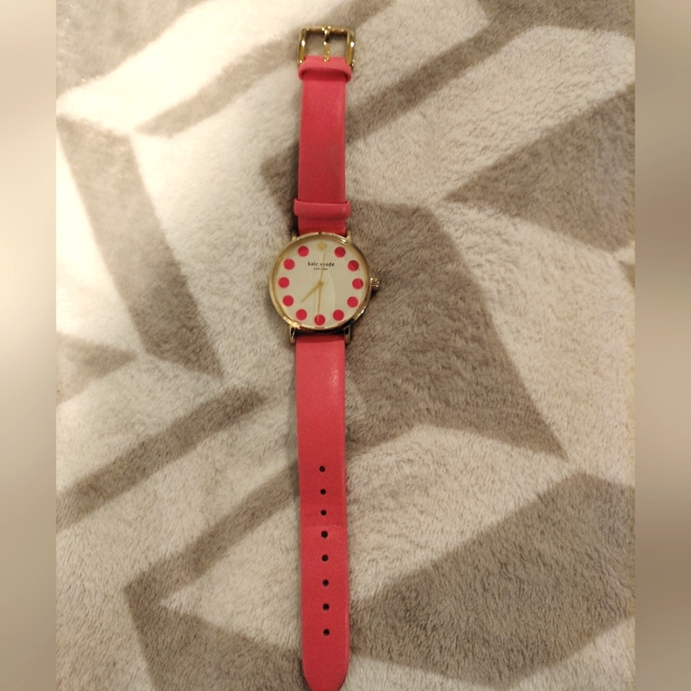 Kate Spade pink leather watch